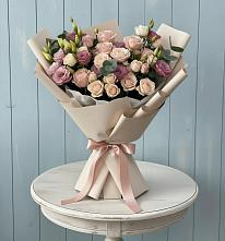 Букет цветов из:  Розы и Лизиантусы #REPLACE_PRED# Ачите