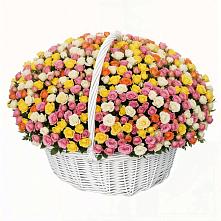 Премиум корзина Кустовых Роз в Ачите Премиум букет из: Розы в Ачите