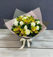 Букет цветов из:  Орхидеи и Розы #REPLACE_PRED# Ачите