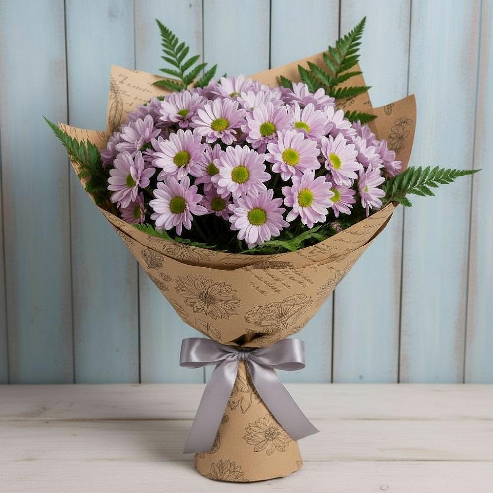 Букет соблазн в Ачите Букет цветов из: Хризантемы в Ачите