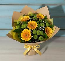 Букет цветов из:  Герберы и Хризантемы #REPLACE_PRED# Ачите