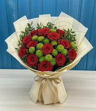 Букет цветов из:  Розы и Хризантемы в Ачите