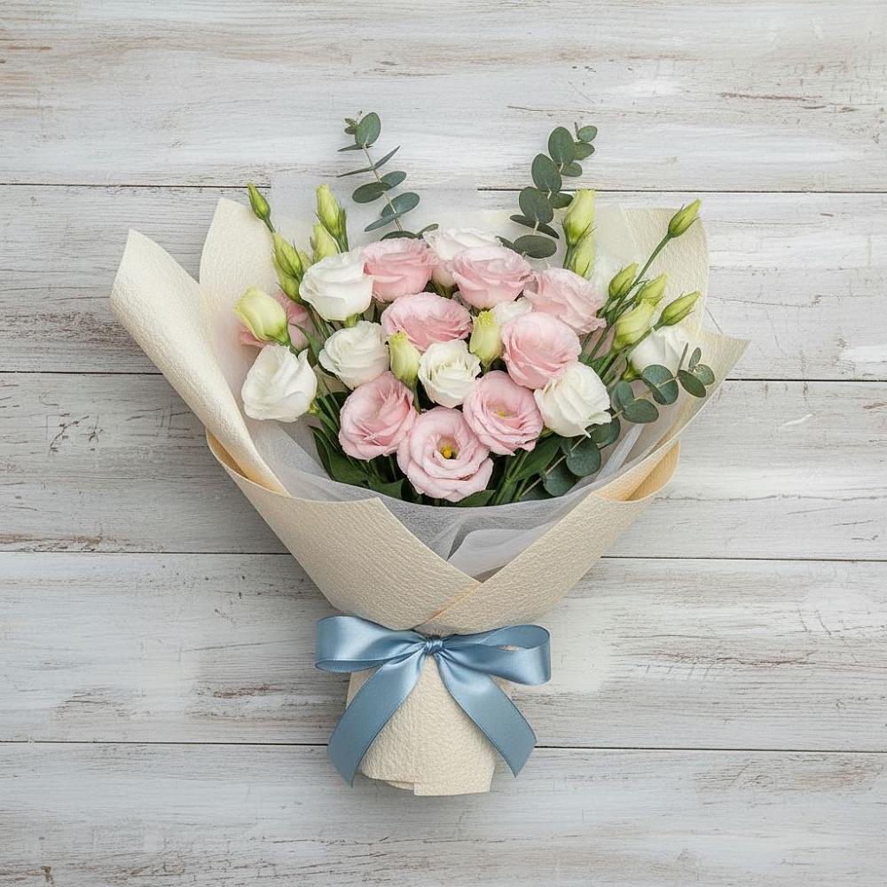 Букет цветов из: Лизиантусы в Ачите